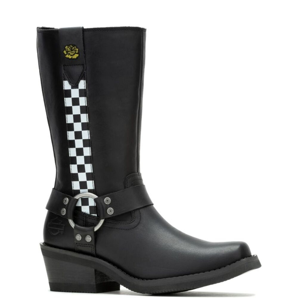 Harley-Davidson Womens Korsen Tall Black Boots (NWT) - Picture 2 of 7